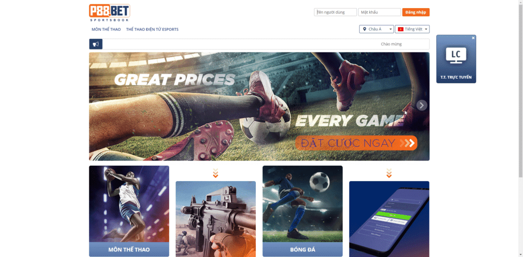P88Bet – Hệ Thống Cá Cược Uy Tín và Chất Lượng Hàng Đầu Tại Việt Nam