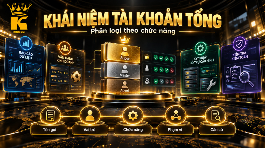 thuật ngữ tài khoản tổng fishbet, khái niệm tài khoản tổng FISHBET, cấp quản lý FISHBET